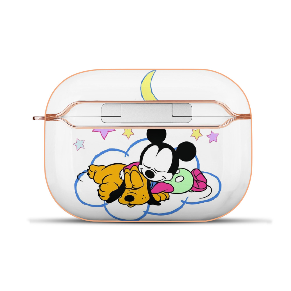 （画像用） ミッキーマウス Mickey Mouse 【AirPods Pro用】ハードシェル保護ケース｜耐衝撃・防指紋・カラビナ付き商品仕様