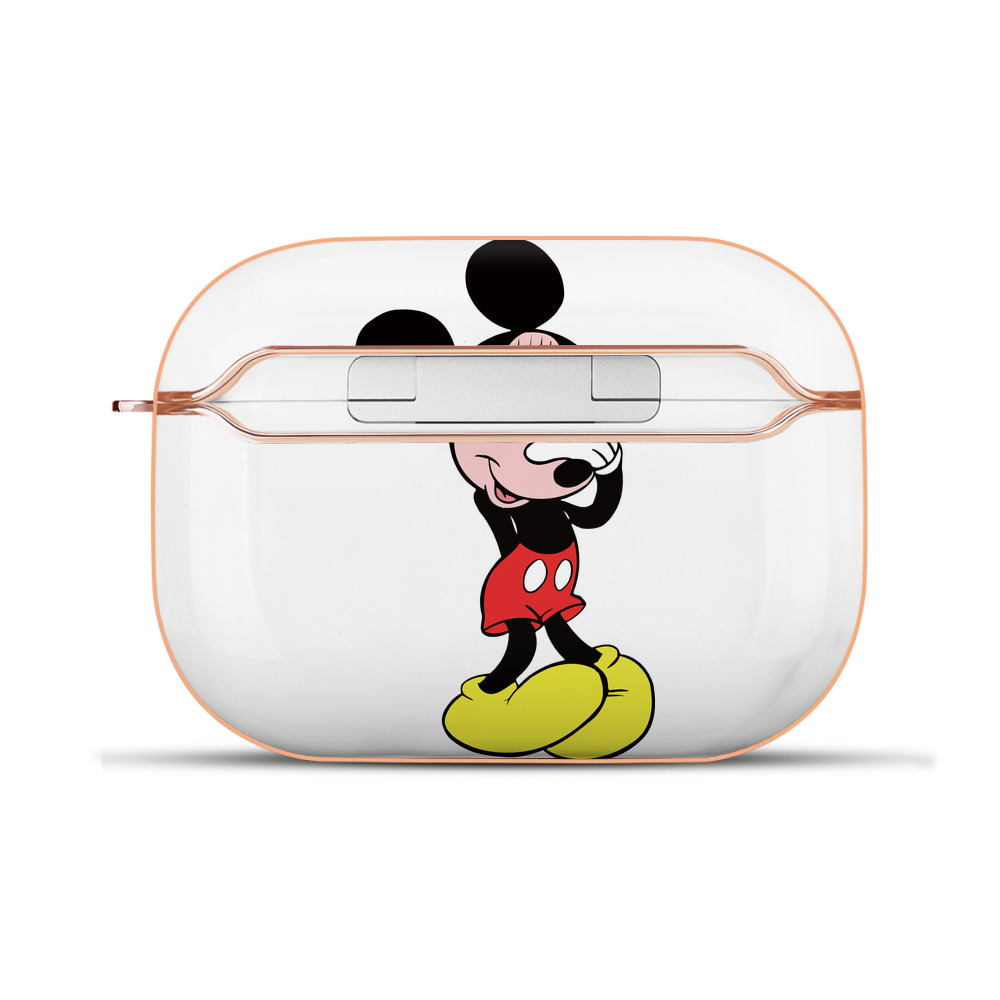 （画像用） ミッキーマウス Mickey Mouse 【AirPods Pro用】ハードシェル保護ケース｜耐衝撃・防指紋・カラビナ付き商品仕様