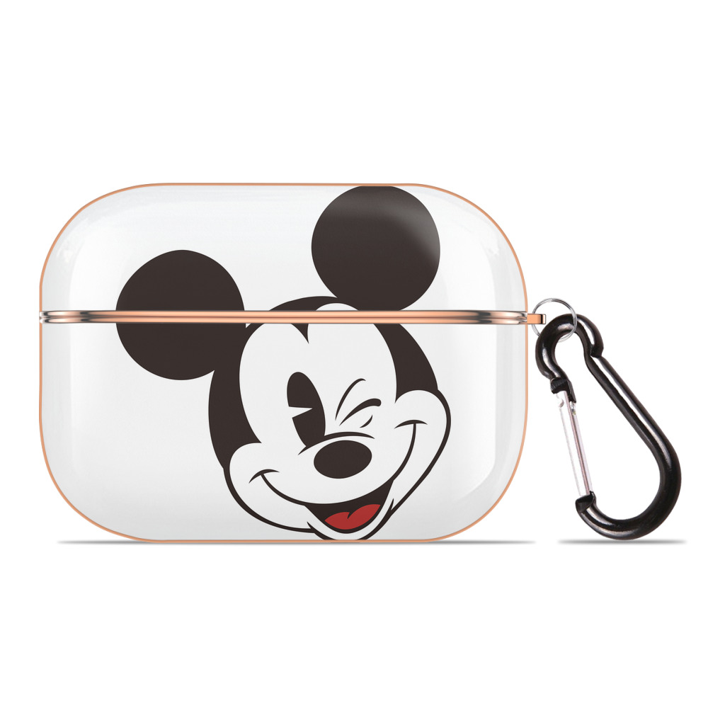 （画像用） ミッキーマウス Mickey Mouse 【AirPods Pro用】ハードシェル保護ケース｜耐衝撃・防指紋・カラビナ付き商品仕様