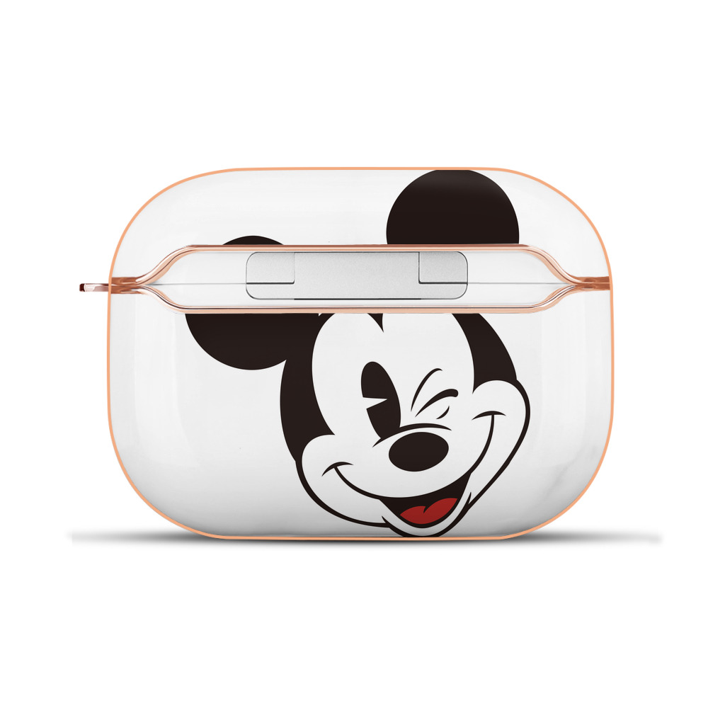 （画像用） ミッキーマウス Mickey Mouse 【AirPods Pro用】ハードシェル保護ケース｜耐衝撃・防指紋・カラビナ付き商品仕様