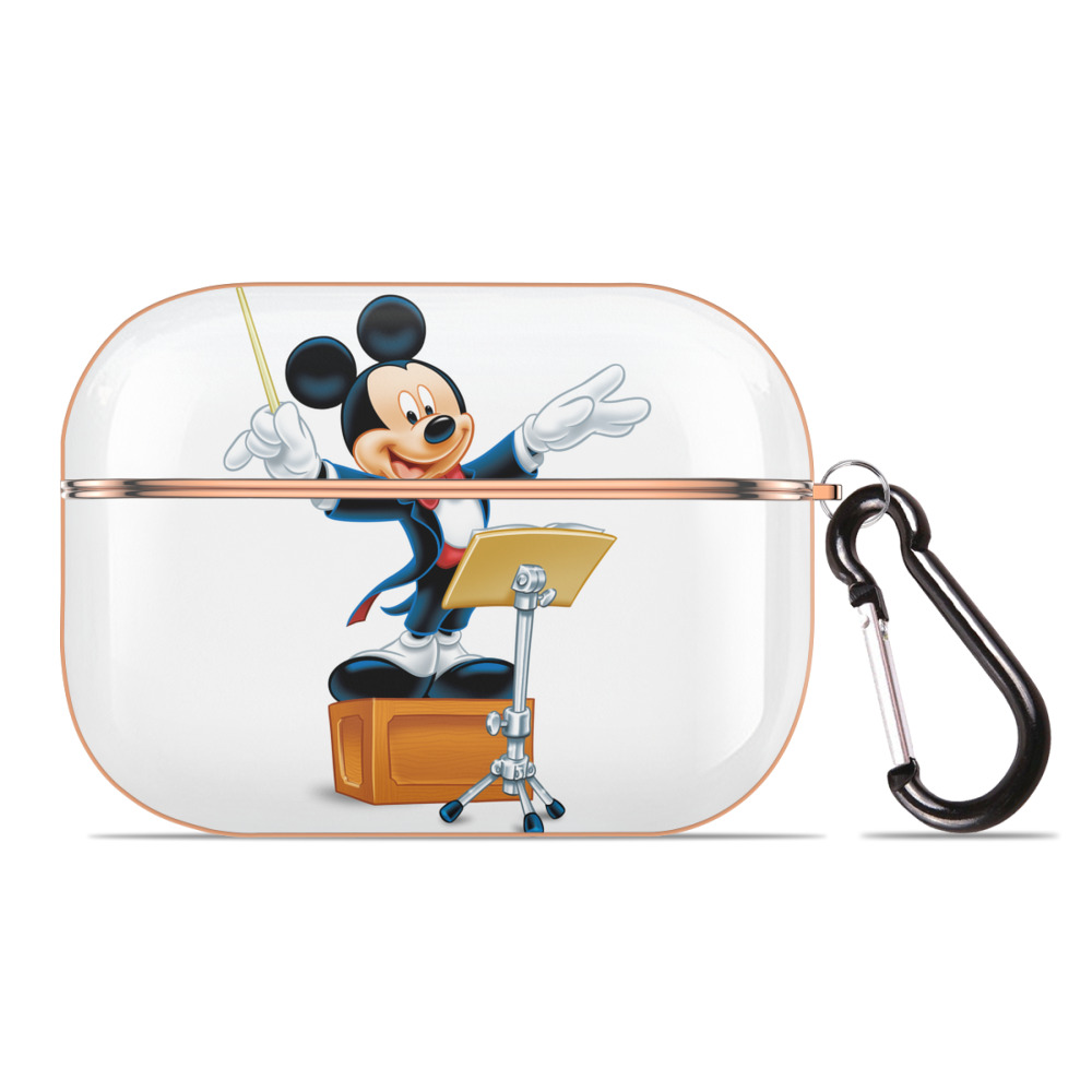（画像用） ミッキーマウス Mickey Mouse 【AirPods Pro用】ハードシェル保護ケース｜耐衝撃・防指紋・カラビナ付き商品仕様