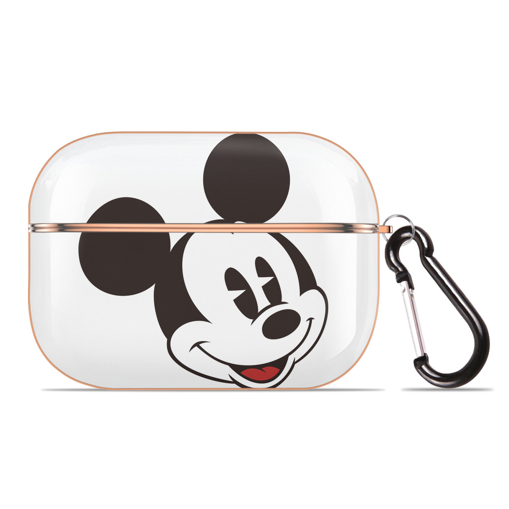 （画像用） ミッキーマウス Mickey Mouse 【AirPods Pro用】ハードシェル保護ケース｜耐衝撃・防指紋・カラビナ付き商品仕様