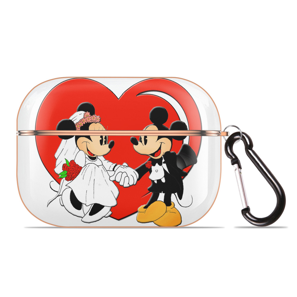 （画像用） ミッキーマウス Mickey Mouse 【AirPods Pro用】ハードシェル保護ケース｜耐衝撃・防指紋・カラビナ付き商品仕様