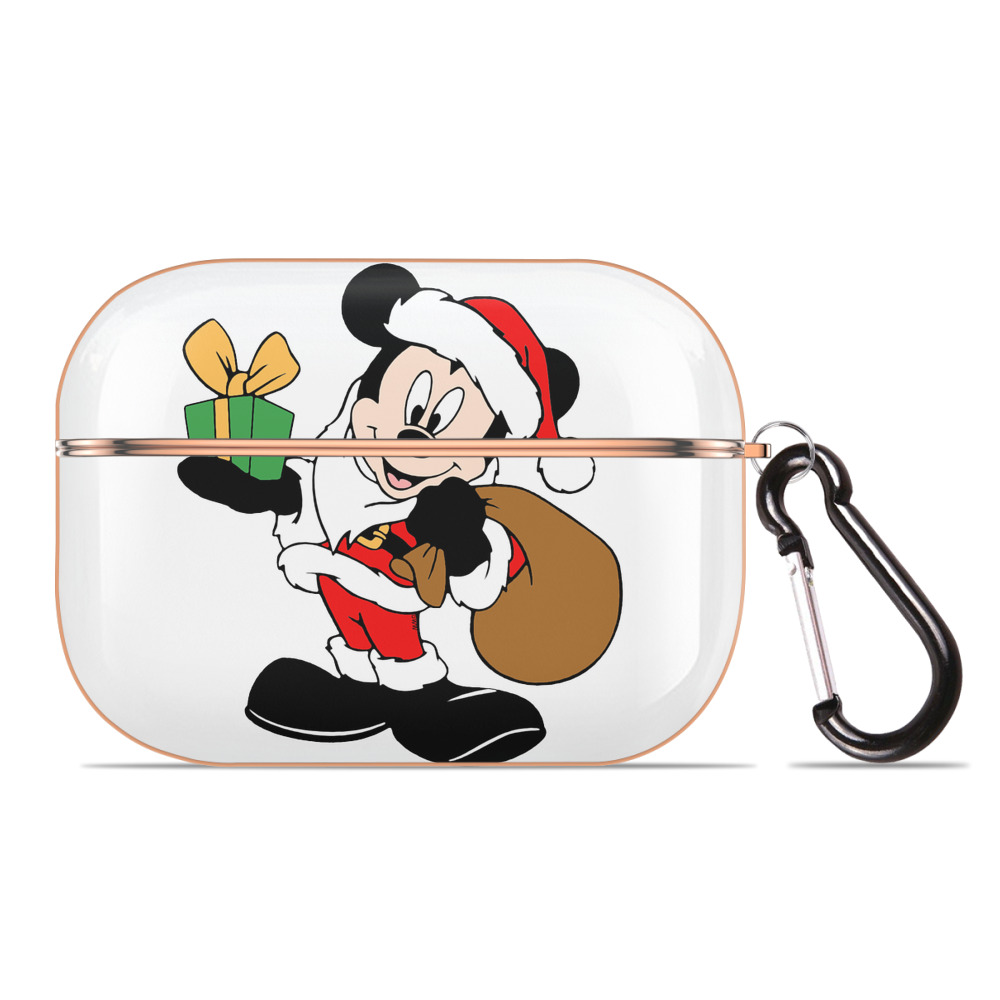 （画像用） ミッキーマウス Mickey Mouse 【AirPods Pro用】ハードシェル保護ケース｜耐衝撃・防指紋・カラビナ付き商品仕様