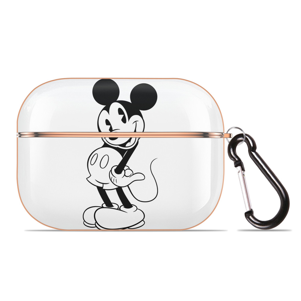 （画像用） ミッキーマウス Mickey Mouse 【AirPods Pro用】ハードシェル保護ケース｜耐衝撃・防指紋・カラビナ付き商品仕様