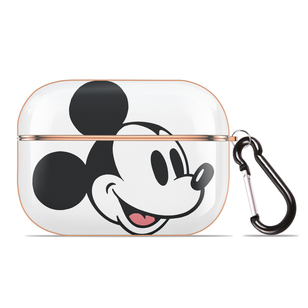 （画像用） ミッキーマウス Mickey Mouse 【AirPods Pro用】ハードシェル保護ケース｜耐衝撃・防指紋・カラビナ付き商品仕様