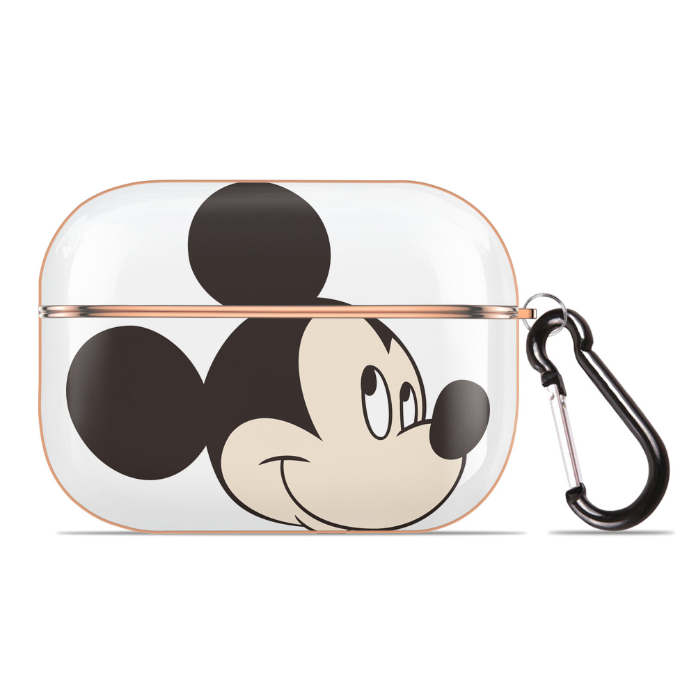 （画像用） ミッキーマウス Mickey Mouse 【AirPods Pro用】ハードシェル保護ケース｜耐衝撃・防指紋・カラビナ付き商品仕様