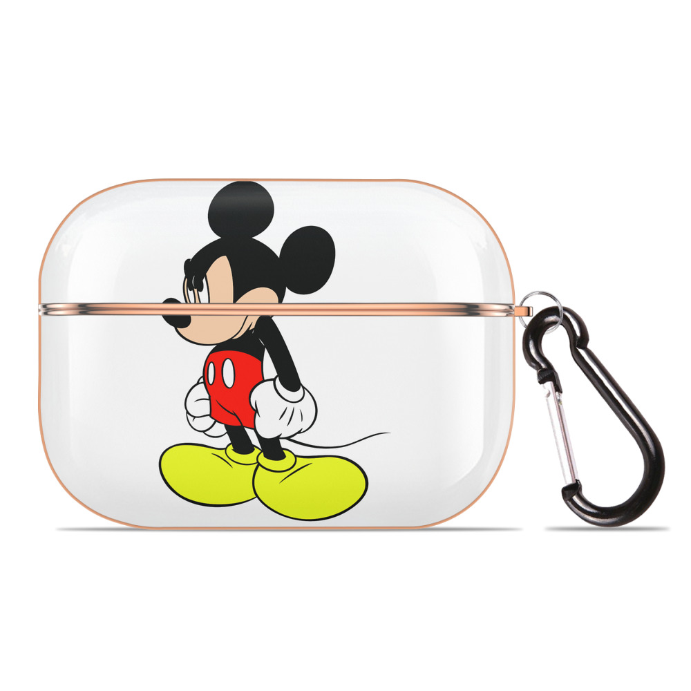 （画像用） ミッキーマウス Mickey Mouse 【AirPods Pro用】ハードシェル保護ケース｜耐衝撃・防指紋・カラビナ付き商品仕様