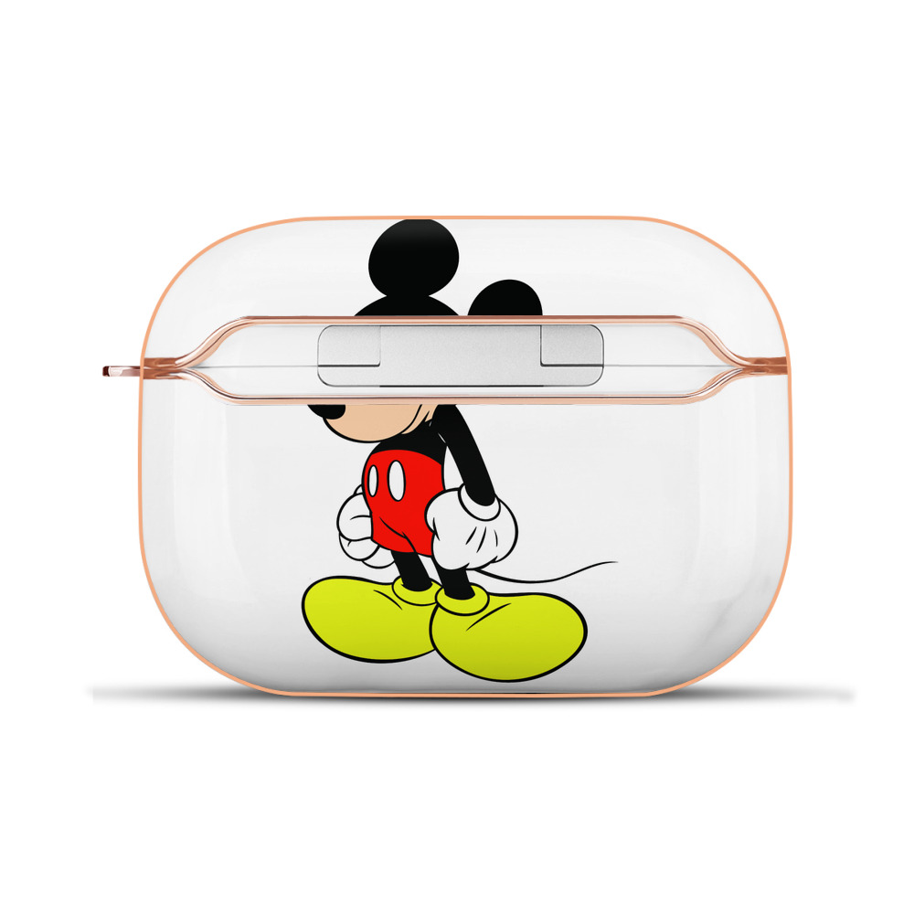 （画像用） ミッキーマウス Mickey Mouse 【AirPods Pro用】ハードシェル保護ケース｜耐衝撃・防指紋・カラビナ付き商品仕様