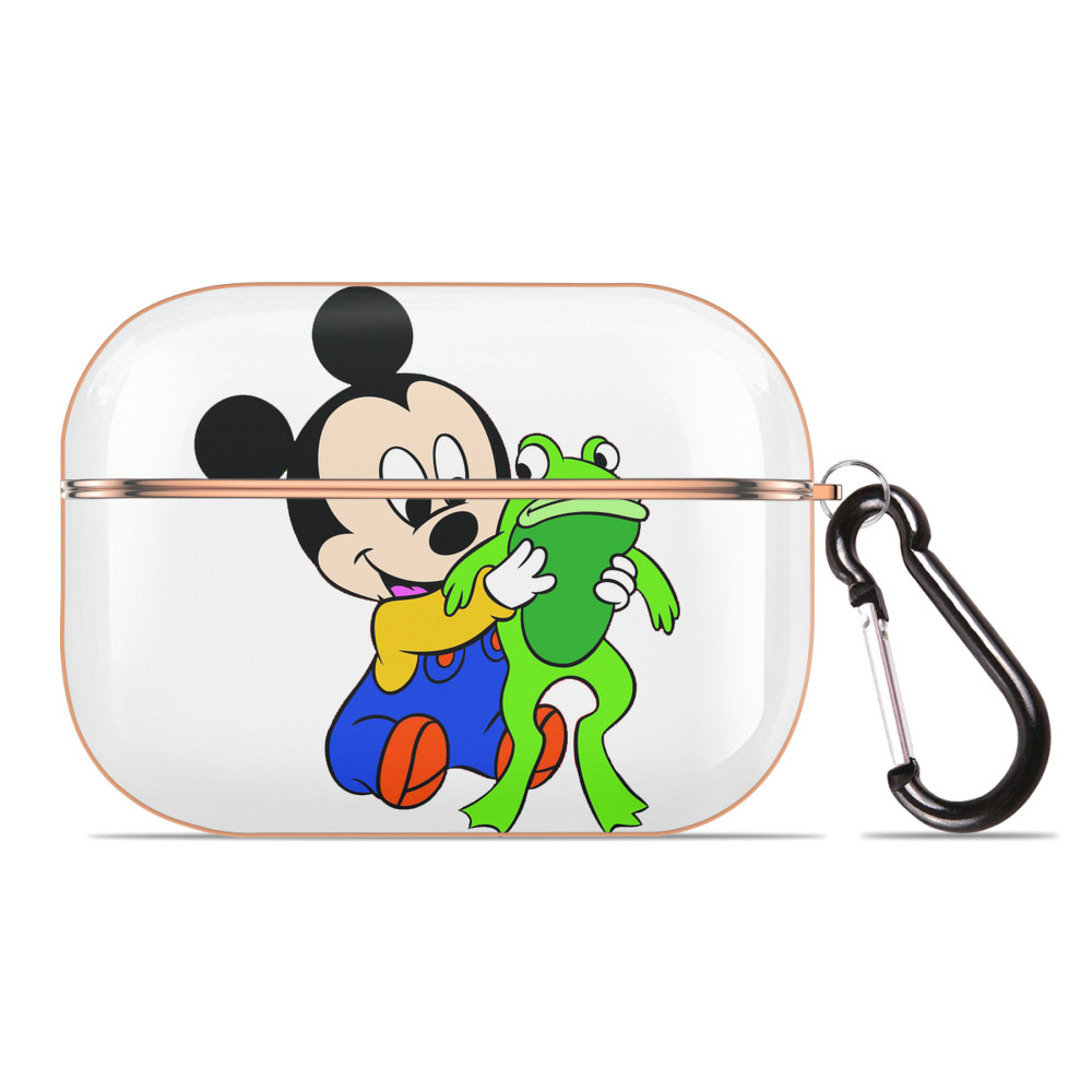 （画像用） ミッキーマウス Mickey Mouse 【AirPods Pro用】ハードシェル保護ケース｜耐衝撃・防指紋・カラビナ付き商品仕様
