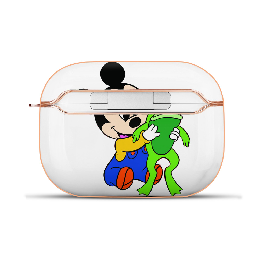 （画像用） ミッキーマウス Mickey Mouse 【AirPods Pro用】ハードシェル保護ケース｜耐衝撃・防指紋・カラビナ付き商品仕様