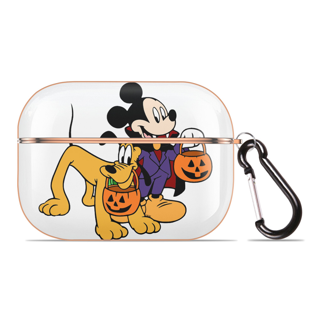 （画像用） ミッキーマウス Mickey Mouse 【AirPods Pro用】ハードシェル保護ケース｜耐衝撃・防指紋・カラビナ付き商品仕様