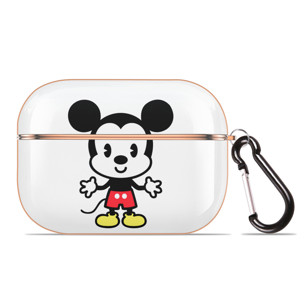 （画像用） ミッキーマウス Mickey Mouse 【AirPods Pro用】ハードシェル保護ケース｜耐衝撃・防指紋・カラビナ付き商品仕様
