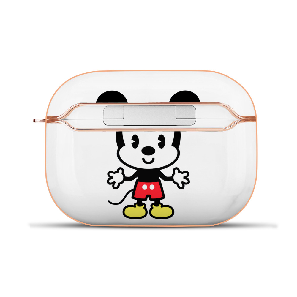 （画像用） ミッキーマウス Mickey Mouse 【AirPods Pro用】ハードシェル保護ケース｜耐衝撃・防指紋・カラビナ付き商品仕様