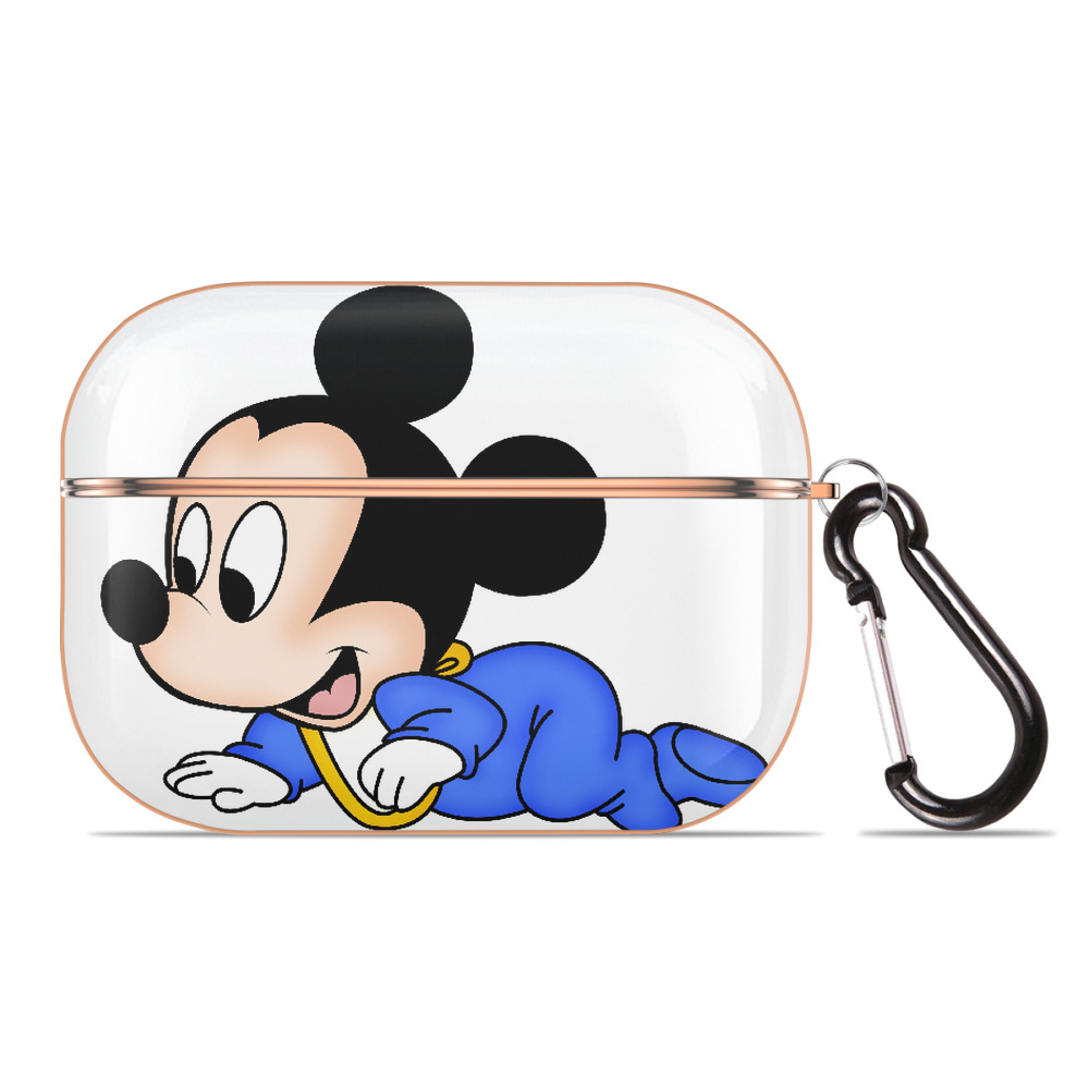 （画像用） ミッキーマウス Mickey Mouse 【AirPods Pro用】ハードシェル保護ケース｜耐衝撃・防指紋・カラビナ付き商品仕様