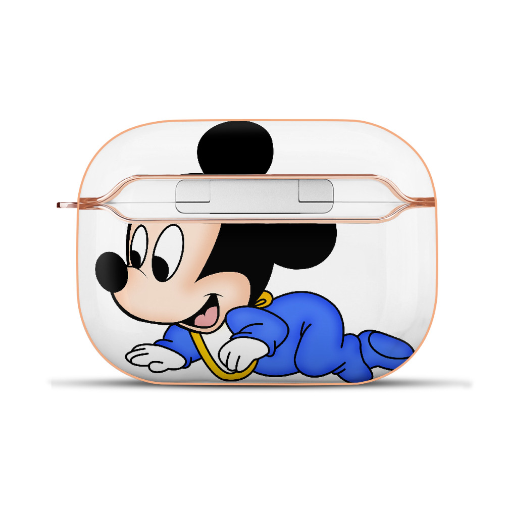 （画像用） ミッキーマウス Mickey Mouse 【AirPods Pro用】ハードシェル保護ケース｜耐衝撃・防指紋・カラビナ付き商品仕様