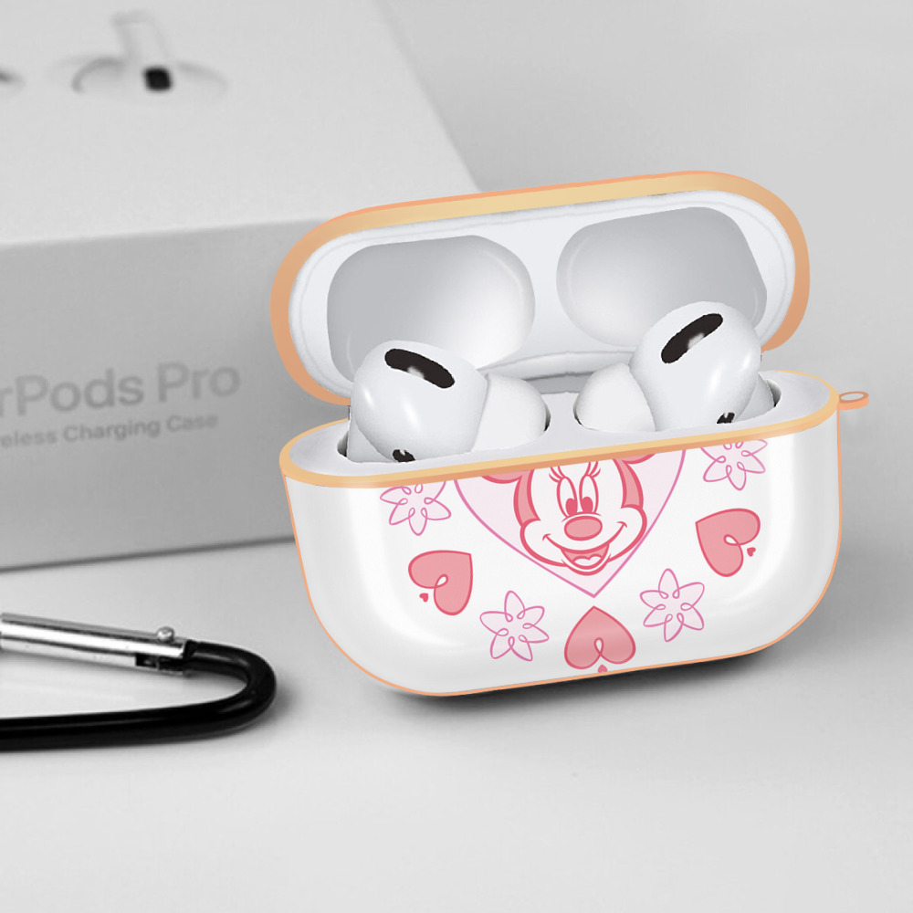 ミッキーマウス Mickey Mouse 【AirPods Pro用】ハードシェル保護ケース｜耐衝撃・防指紋・カラビナ付き商品仕様