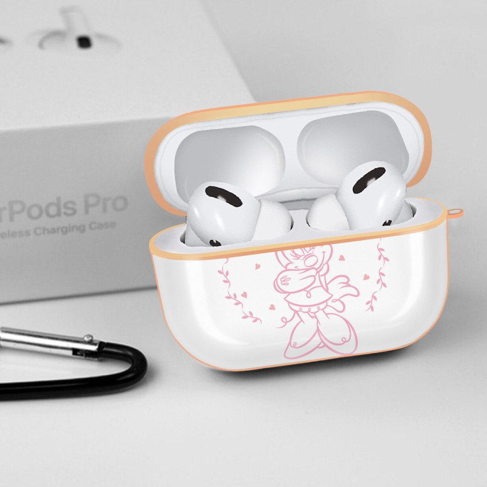 ミッキーマウス Mickey Mouse 【AirPods Pro用】ハードシェル保護ケース｜耐衝撃・防指紋・カラビナ付き商品仕様