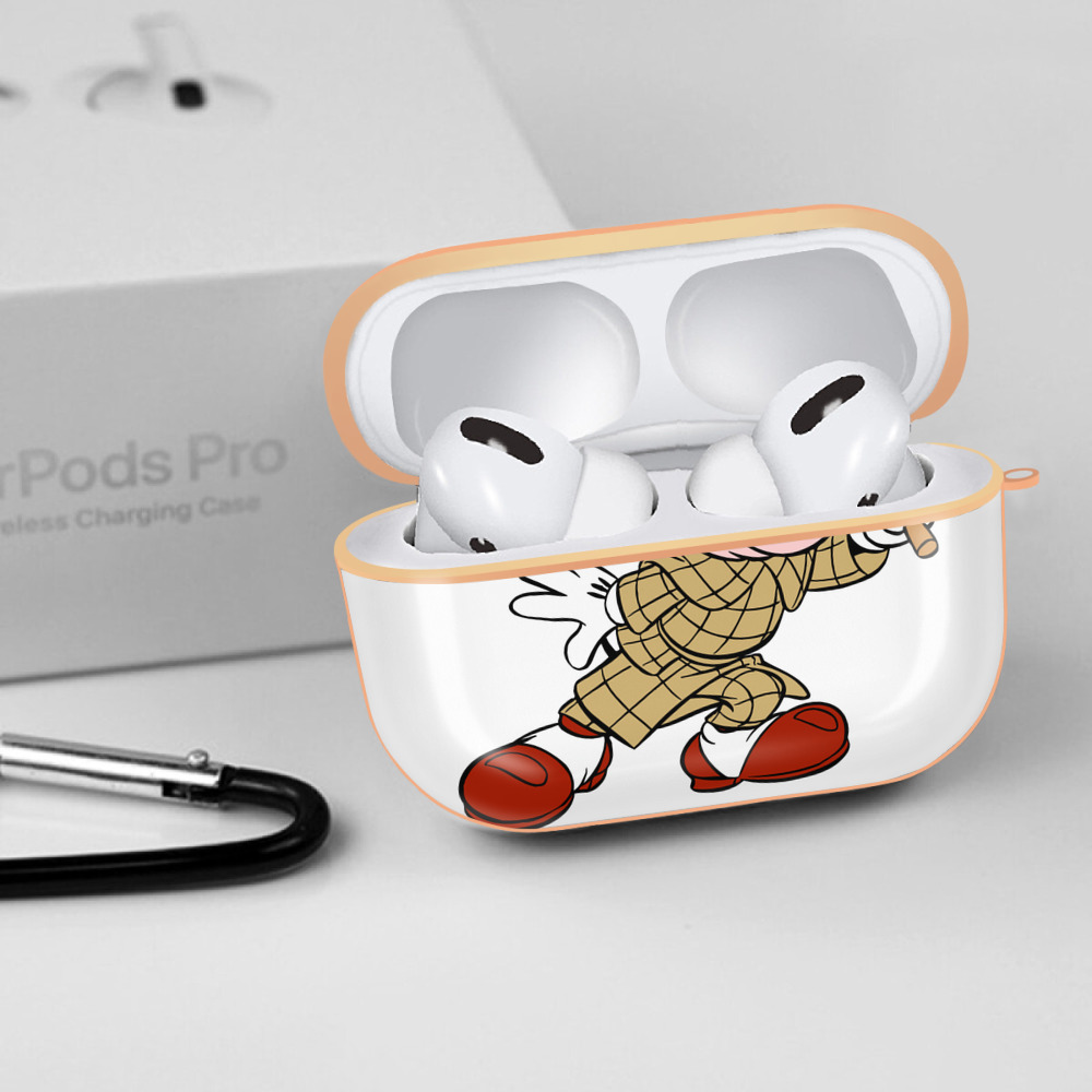 ミッキーマウス Mickey Mouse 【AirPods Pro用】ハードシェル保護ケース｜耐衝撃・防指紋・カラビナ付き商品仕様