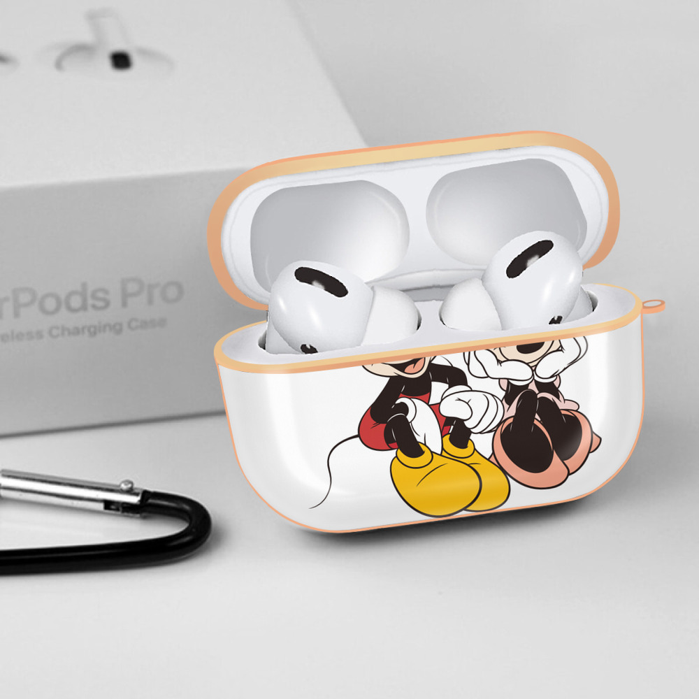 ミッキーマウス Mickey Mouse 【AirPods Pro用】ハードシェル保護ケース｜耐衝撃・防指紋・カラビナ付き商品仕様