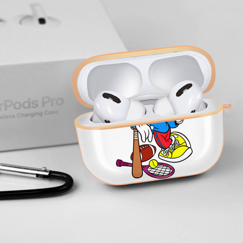 ミッキーマウス Mickey Mouse 【AirPods Pro用】ハードシェル保護ケース｜耐衝撃・防指紋・カラビナ付き商品仕様