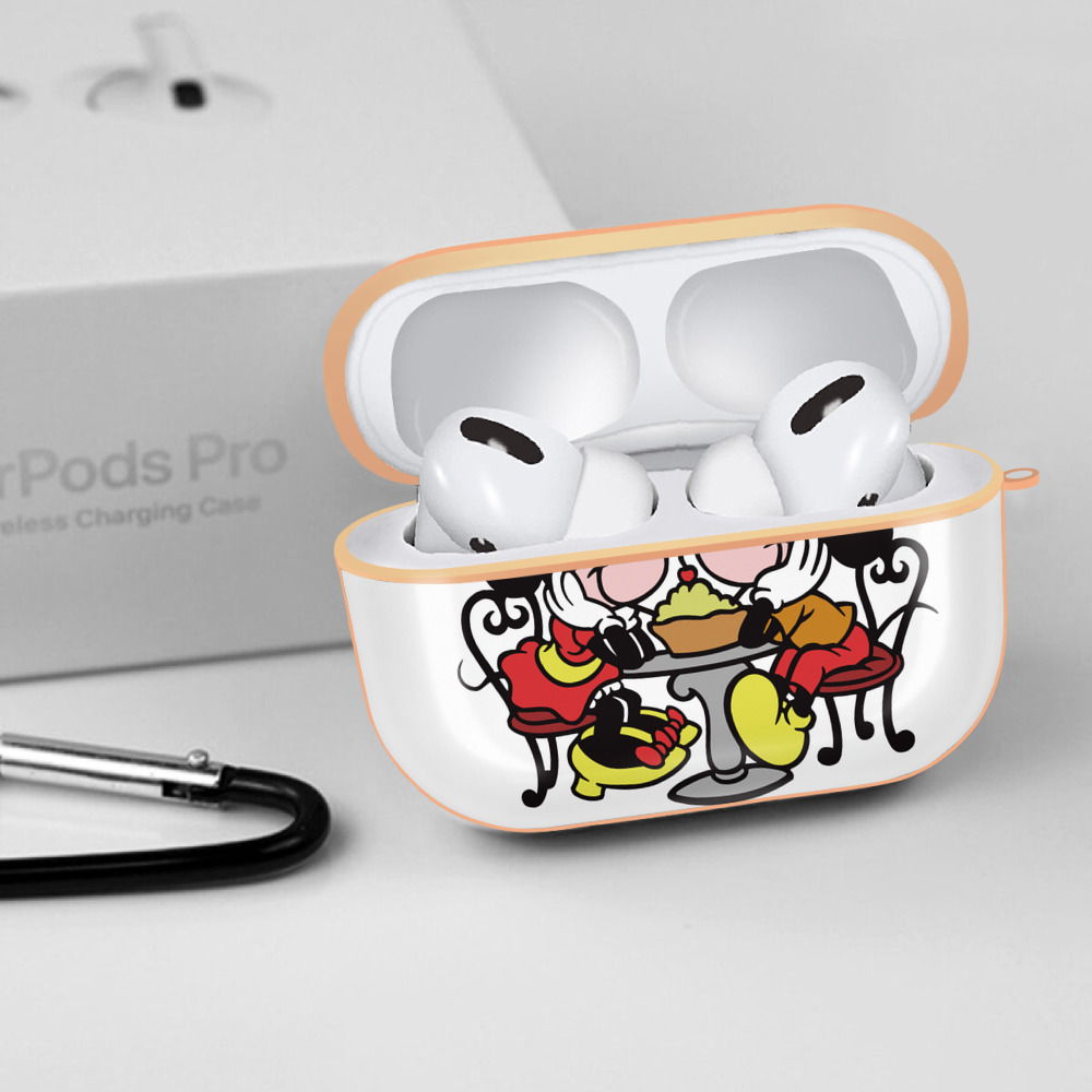 ミッキーマウス Mickey Mouse 【AirPods Pro用】ハードシェル保護ケース｜耐衝撃・防指紋・カラビナ付き商品仕様