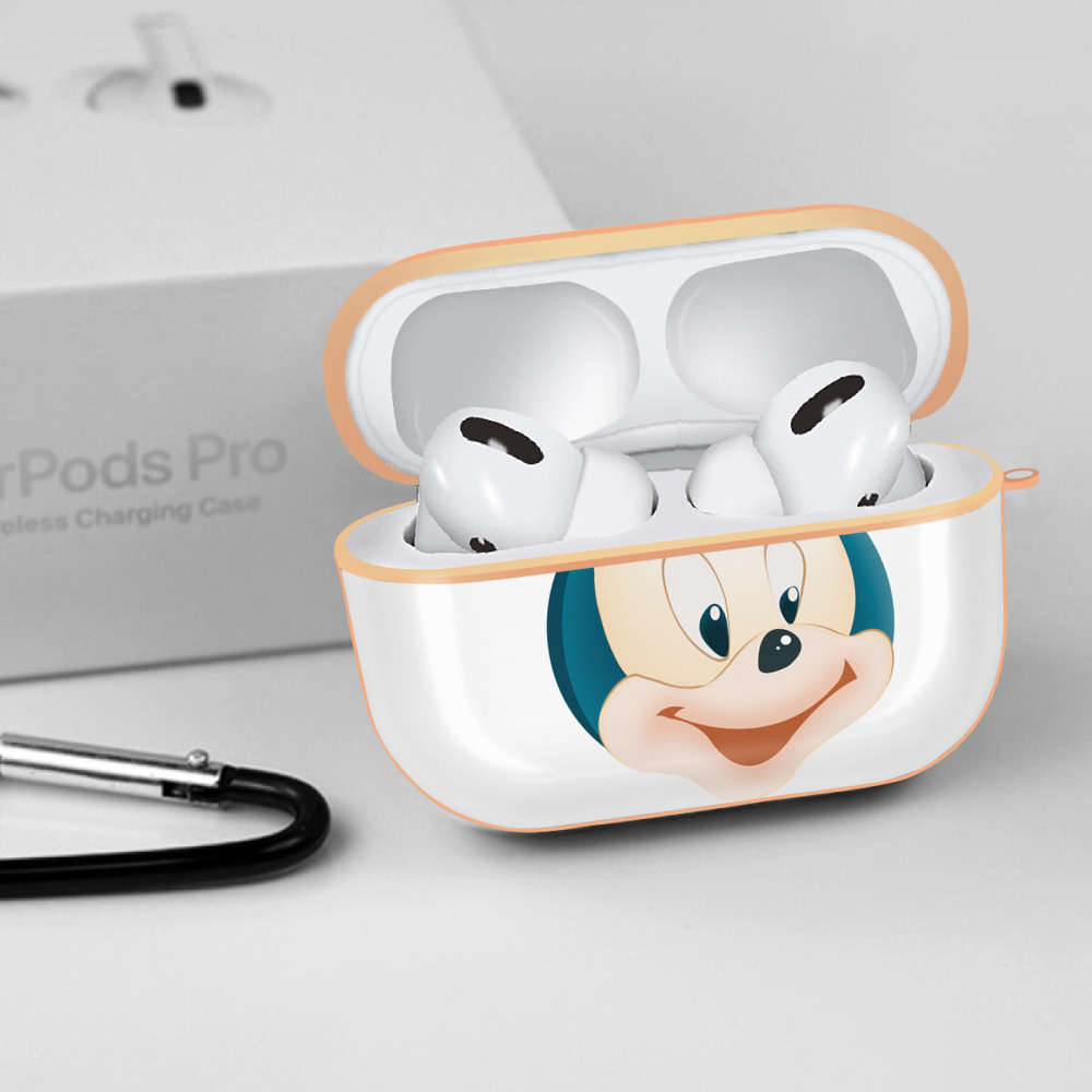 ミッキーマウス Mickey Mouse 【AirPods Pro用】ハードシェル保護ケース｜耐衝撃・防指紋・カラビナ付き商品仕様
