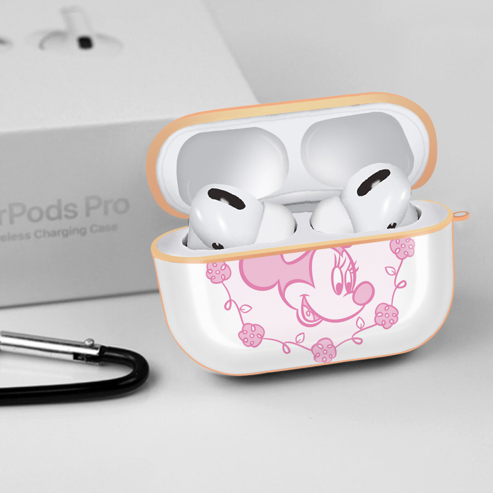 ミッキーマウス Mickey Mouse 【AirPods Pro用】ハードシェル保護ケース｜耐衝撃・防指紋・カラビナ付き商品仕様