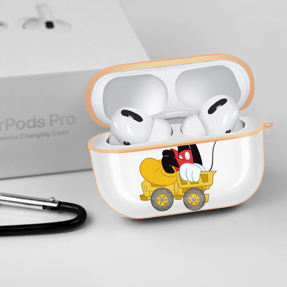ミッキーマウス Mickey Mouse 【AirPods Pro用】ハードシェル保護ケース｜耐衝撃・防指紋・カラビナ付き商品仕様