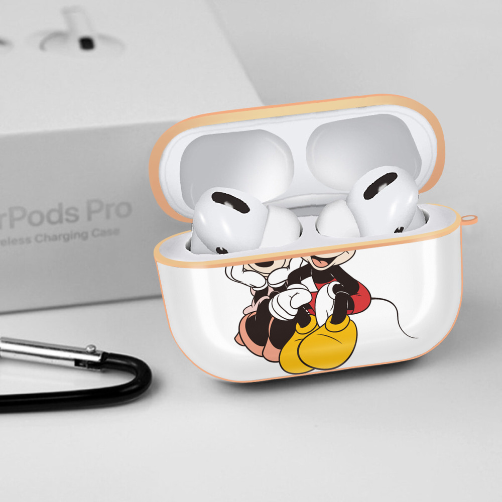 ミッキーマウス Mickey Mouse 【AirPods Pro用】ハードシェル保護ケース｜耐衝撃・防指紋・カラビナ付き商品仕様