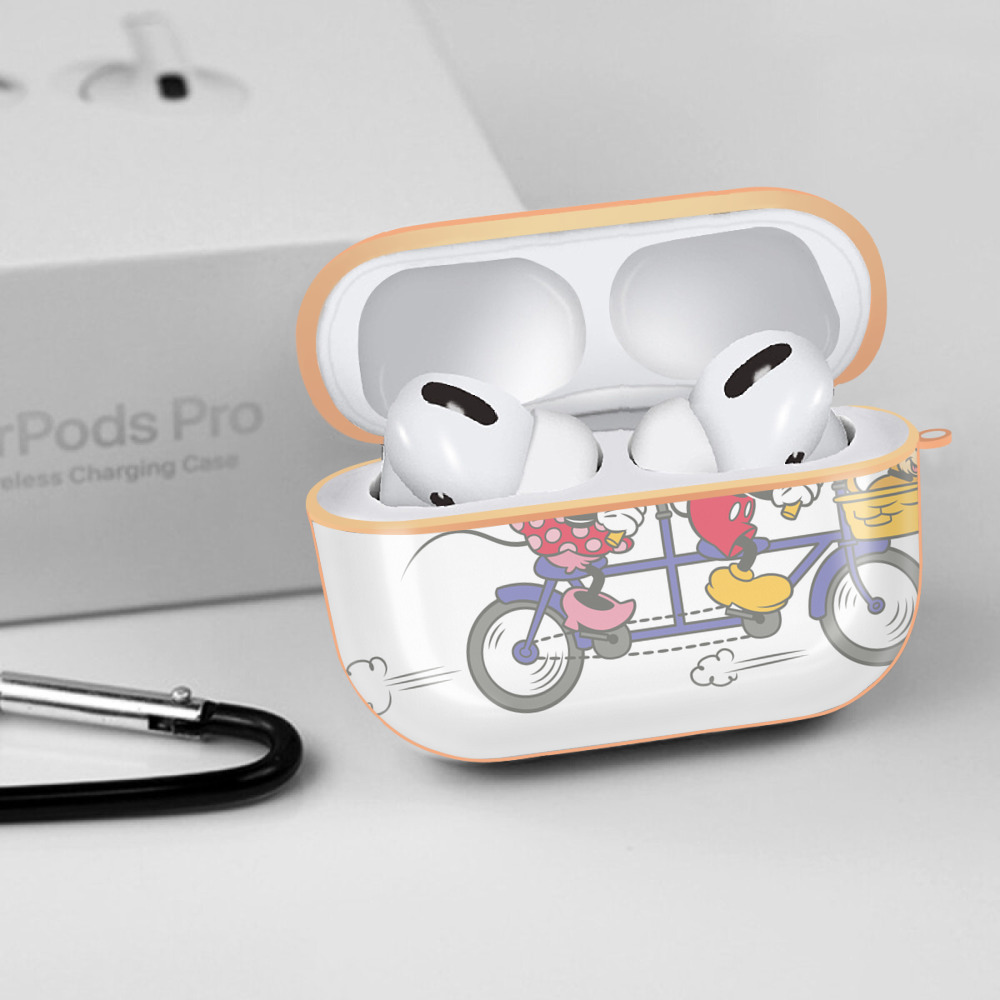 ミッキーマウス Mickey Mouse 【AirPods Pro用】ハードシェル保護ケース｜耐衝撃・防指紋・カラビナ付き商品仕様