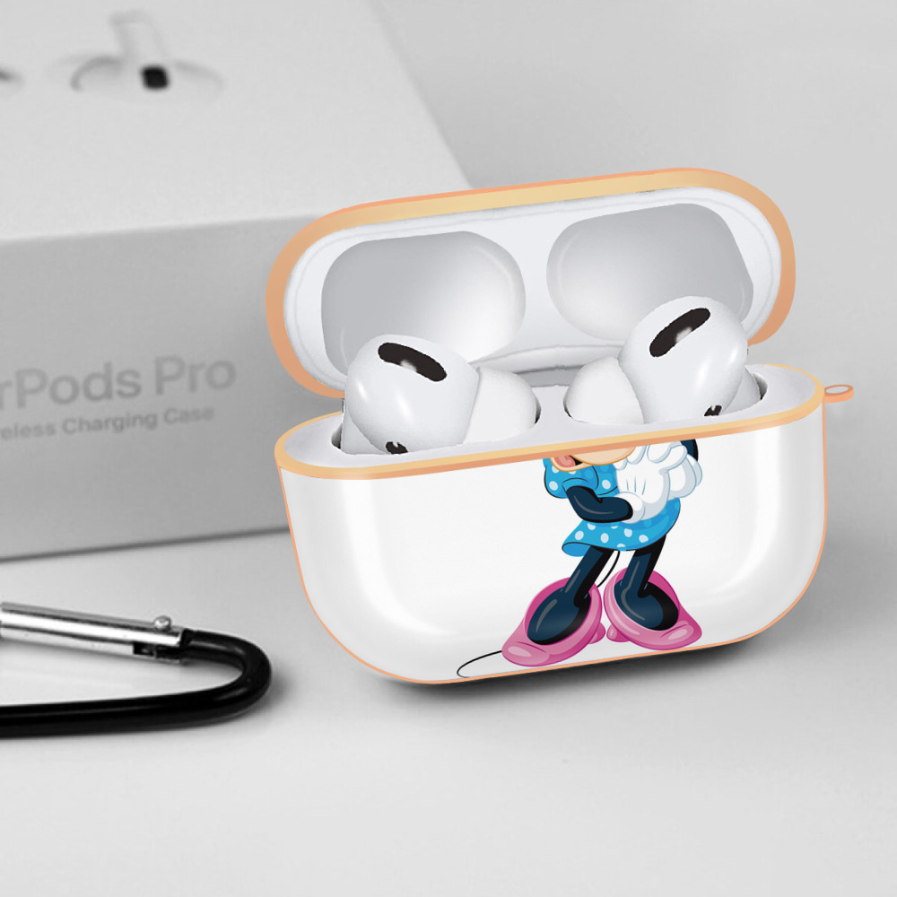 ミッキーマウス Mickey Mouse 【AirPods Pro用】ハードシェル保護ケース｜耐衝撃・防指紋・カラビナ付き商品仕様