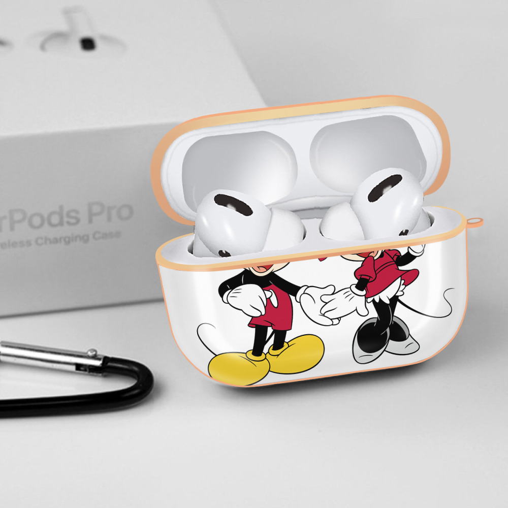 ミッキーマウス Mickey Mouse 【AirPods Pro用】ハードシェル保護ケース｜耐衝撃・防指紋・カラビナ付き商品仕様
