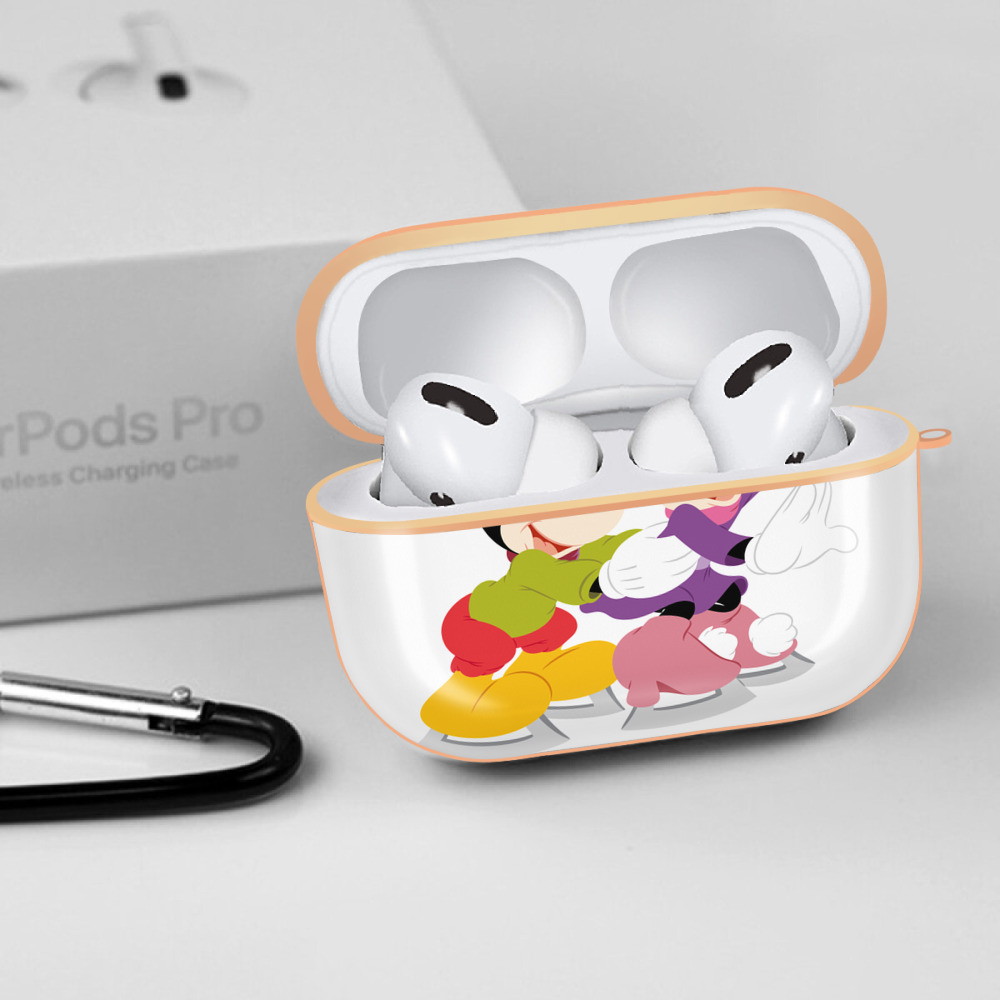 ミッキーマウス Mickey Mouse 【AirPods Pro用】ハードシェル保護ケース｜耐衝撃・防指紋・カラビナ付き商品仕様