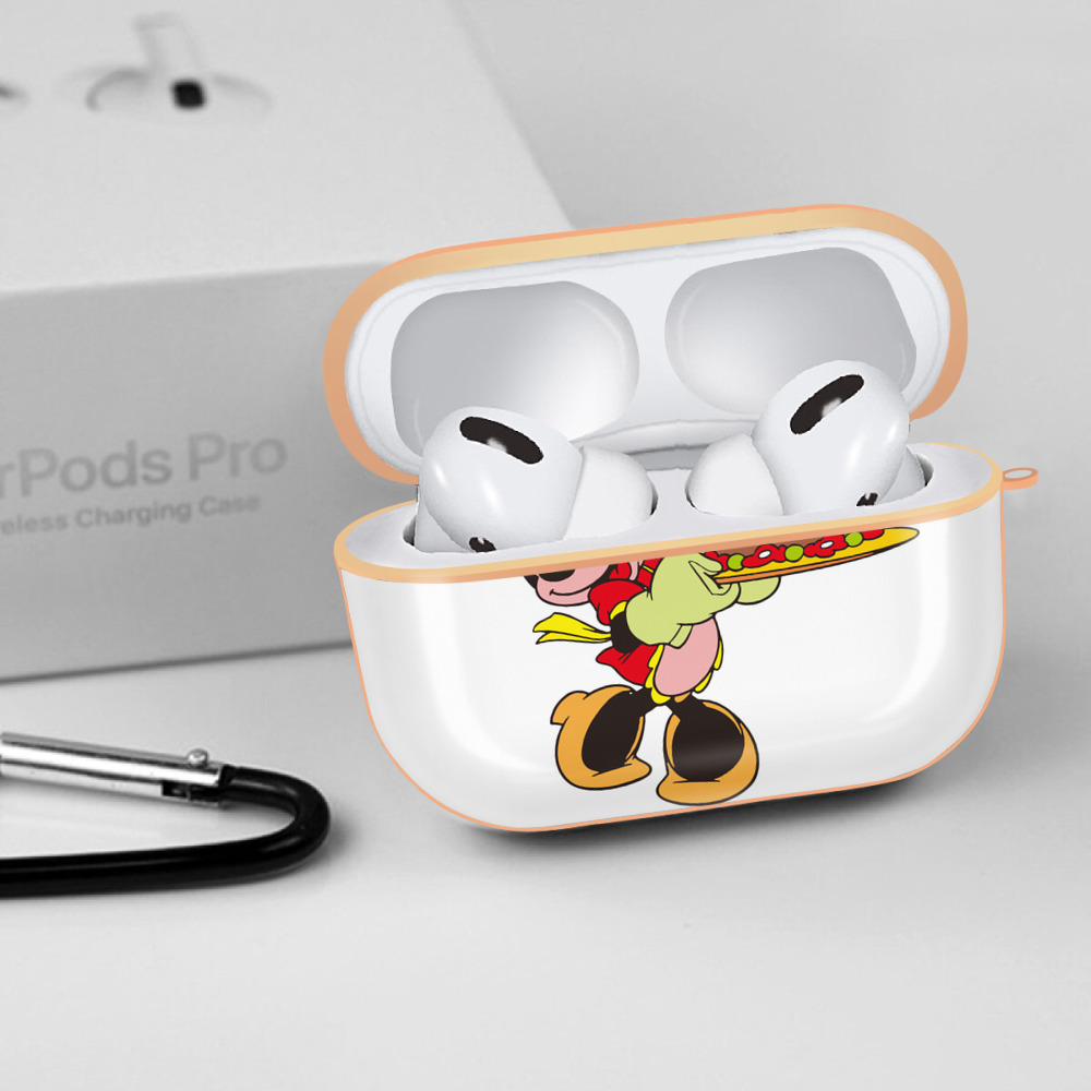 ミッキーマウス Mickey Mouse 【AirPods Pro用】ハードシェル保護ケース｜耐衝撃・防指紋・カラビナ付き商品仕様