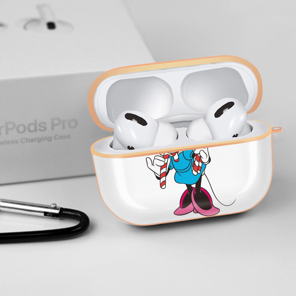 ミッキーマウス Mickey Mouse 【AirPods Pro用】ハードシェル保護ケース｜耐衝撃・防指紋・カラビナ付き商品仕様