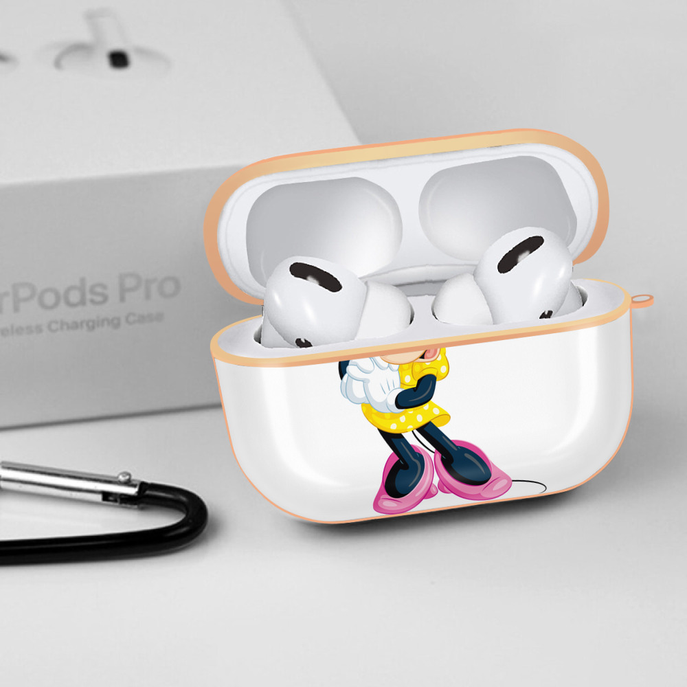 ミッキーマウス Mickey Mouse 【AirPods Pro用】ハードシェル保護ケース｜耐衝撃・防指紋・カラビナ付き商品仕様