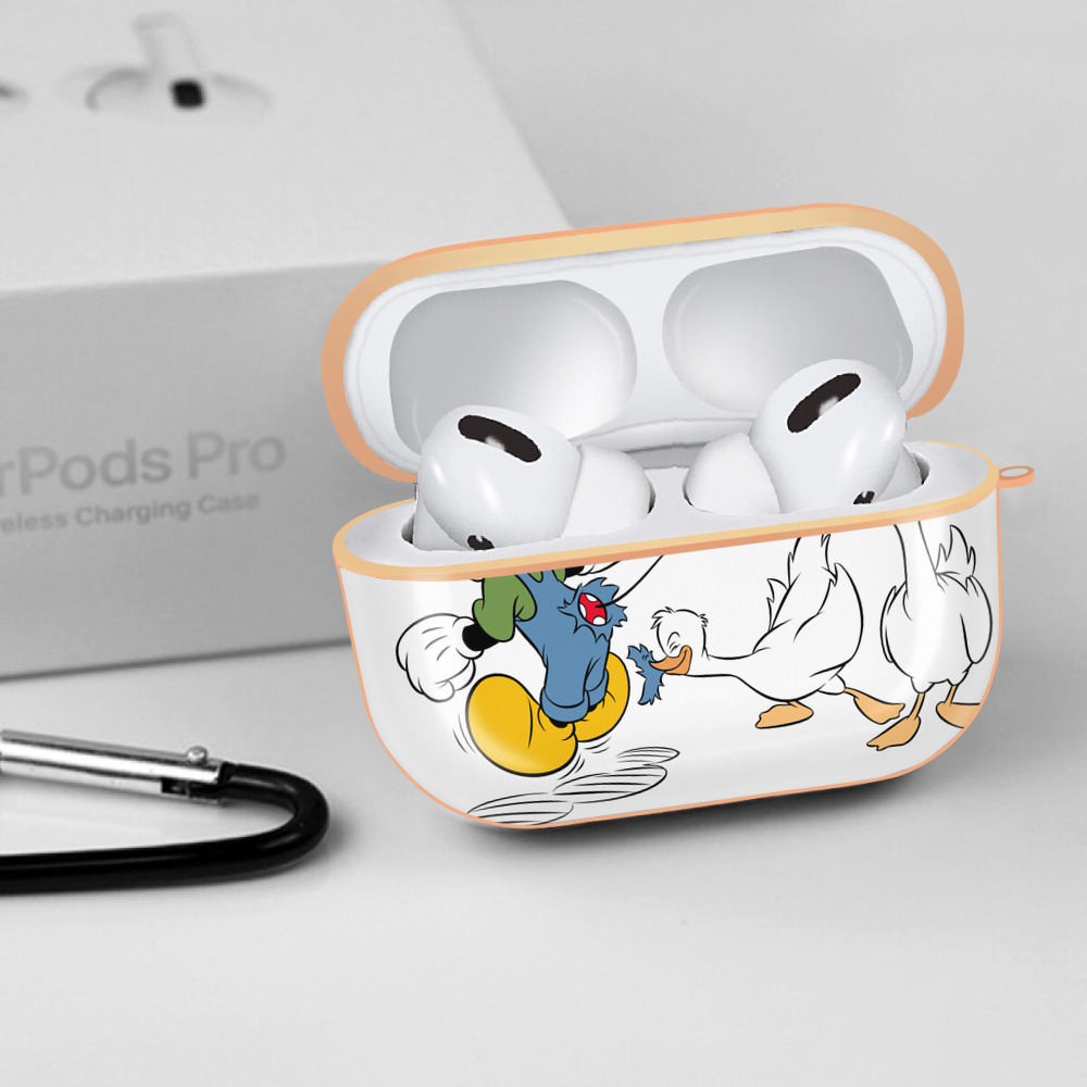 ミッキーマウス Mickey Mouse 【AirPods Pro用】ハードシェル保護ケース｜耐衝撃・防指紋・カラビナ付き商品仕様