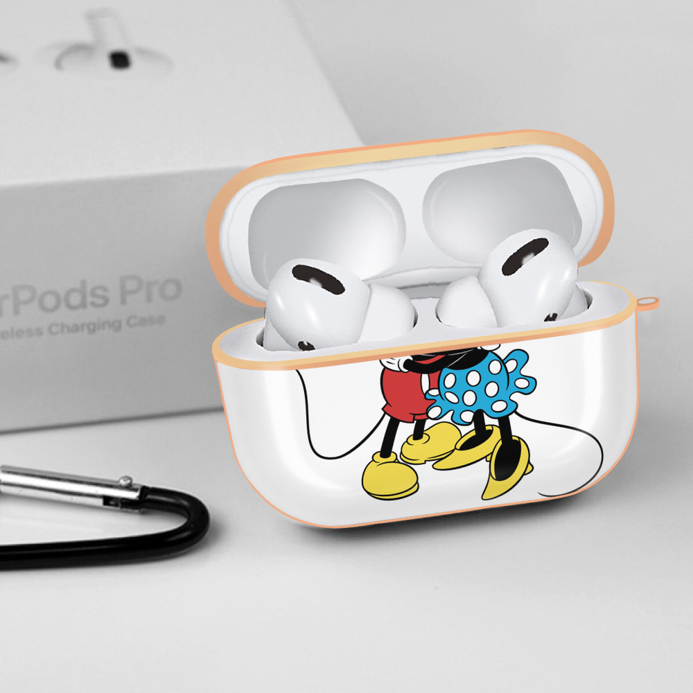 ミッキーマウス Mickey Mouse 【AirPods Pro用】ハードシェル保護ケース｜耐衝撃・防指紋・カラビナ付き商品仕様