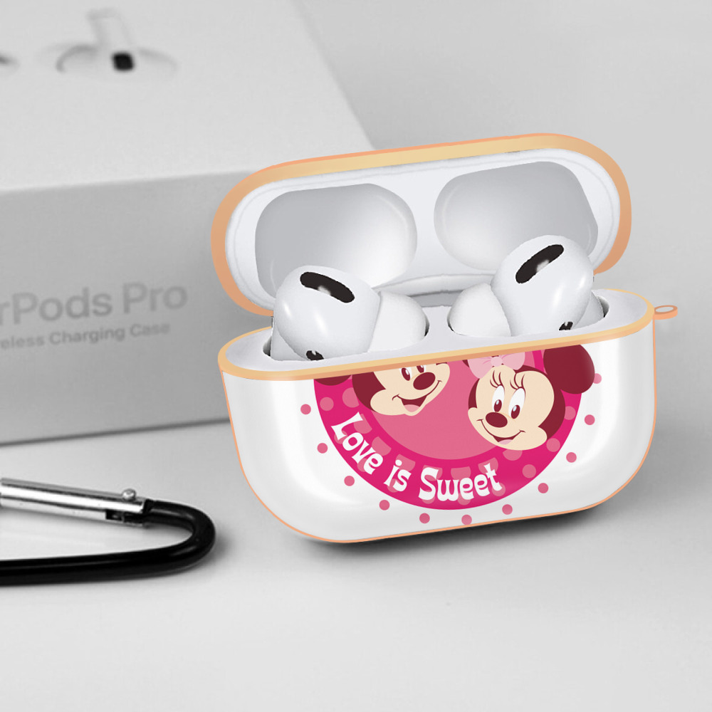 ミッキーマウス Mickey Mouse 【AirPods Pro用】ハードシェル保護ケース｜耐衝撃・防指紋・カラビナ付き商品仕様