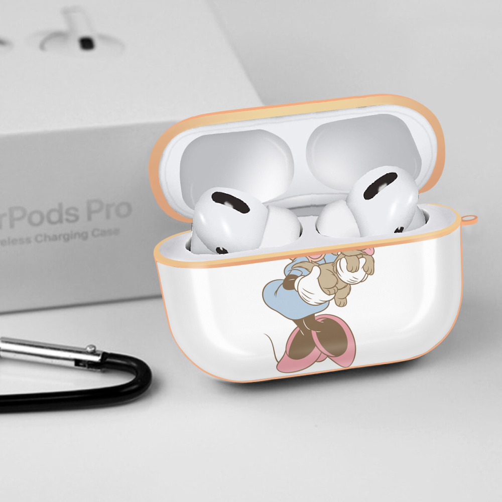 ミッキーマウス Mickey Mouse 【AirPods Pro用】ハードシェル保護ケース｜耐衝撃・防指紋・カラビナ付き商品仕様