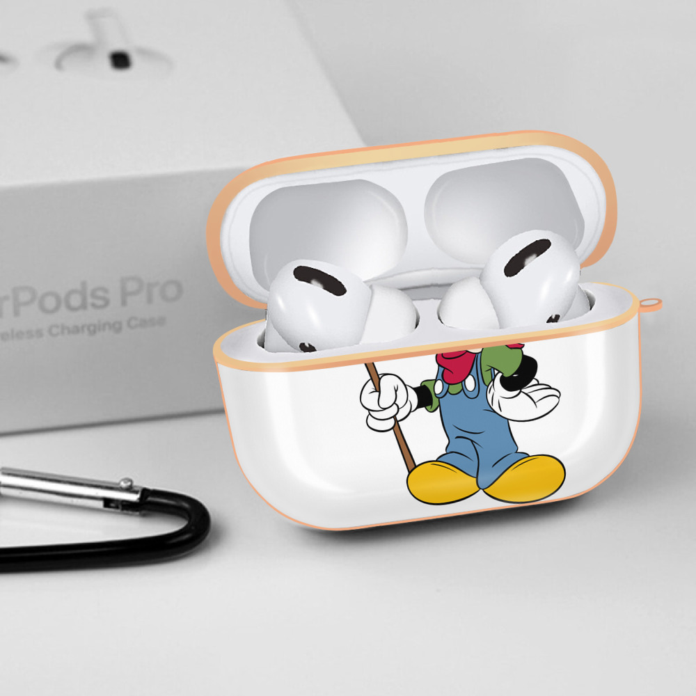 ミッキーマウス Mickey Mouse 【AirPods Pro用】ハードシェル保護ケース｜耐衝撃・防指紋・カラビナ付き商品仕様