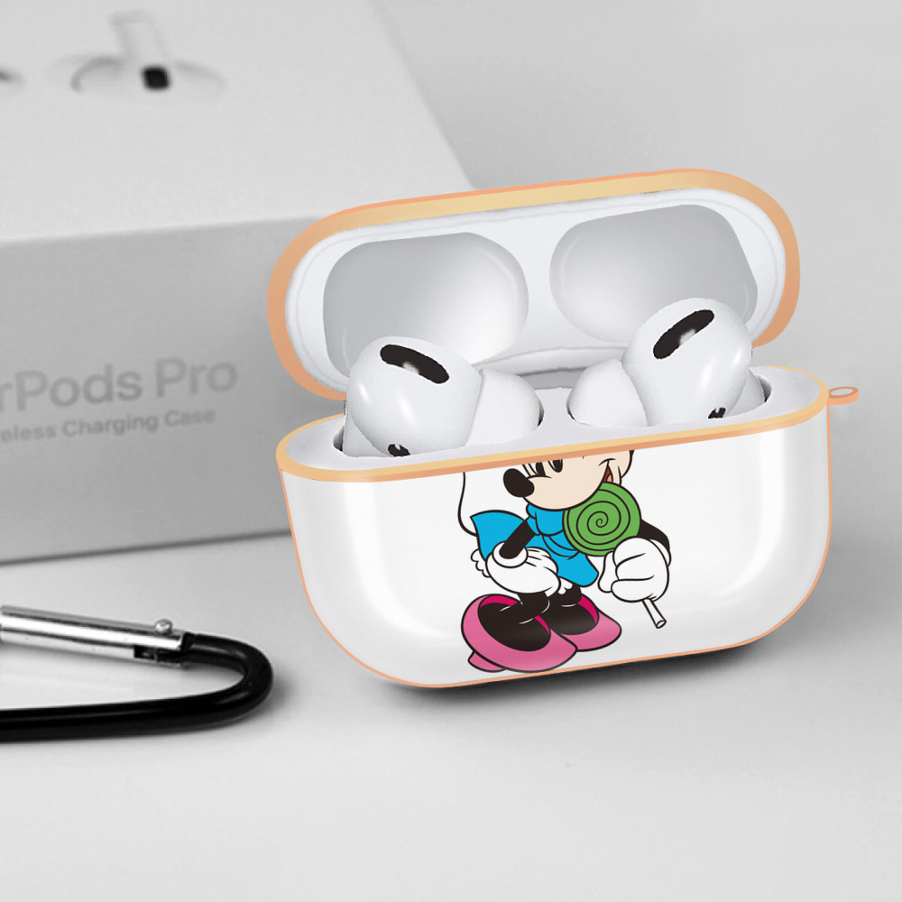 ミッキーマウス Mickey Mouse 【AirPods Pro用】ハードシェル保護ケース｜耐衝撃・防指紋・カラビナ付き商品仕様