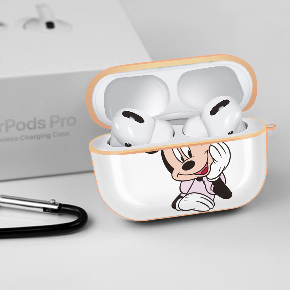 ミッキーマウス Mickey Mouse 【AirPods Pro用】ハードシェル保護ケース｜耐衝撃・防指紋・カラビナ付き商品仕様