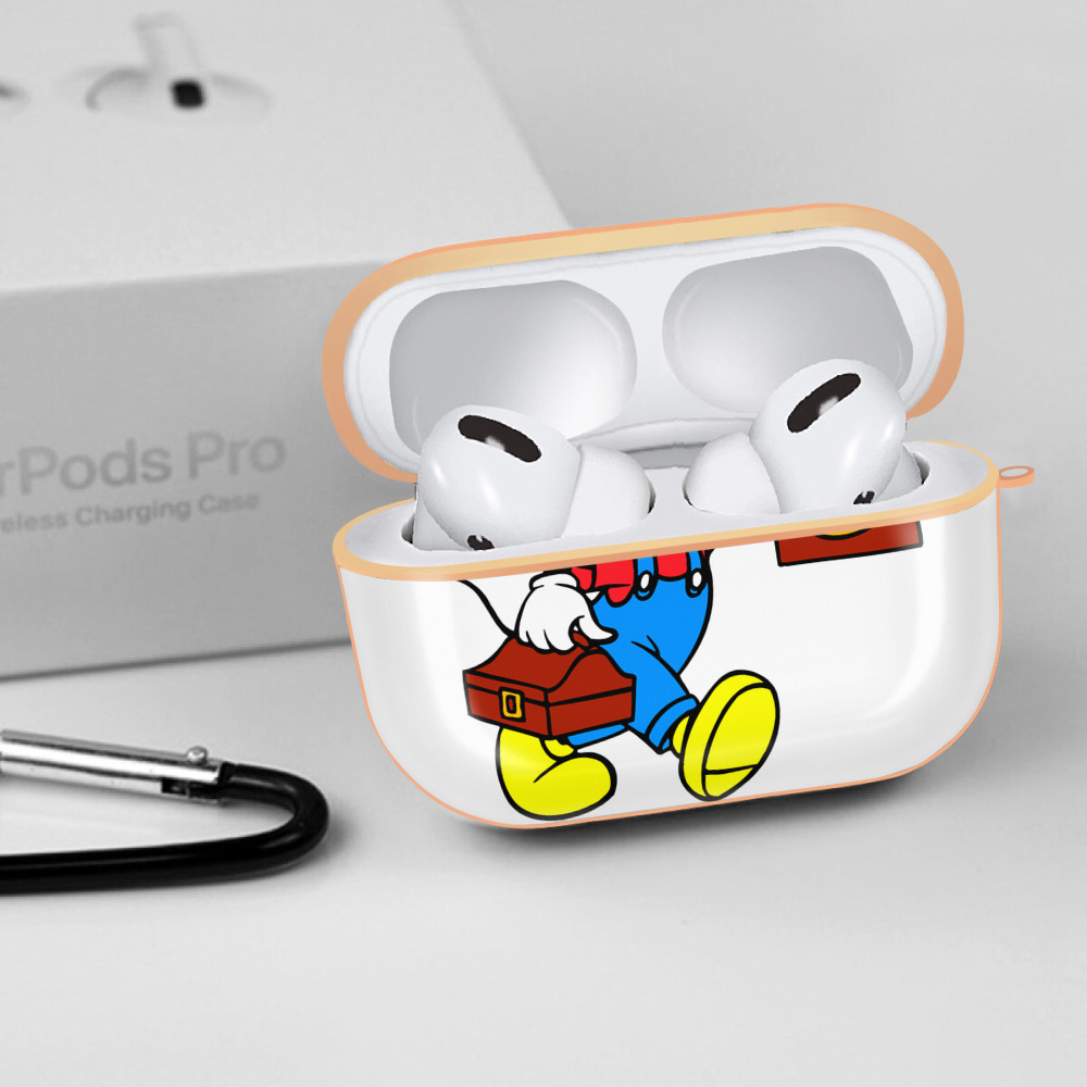 ミッキーマウス Mickey Mouse 【AirPods Pro用】ハードシェル保護ケース｜耐衝撃・防指紋・カラビナ付き商品仕様