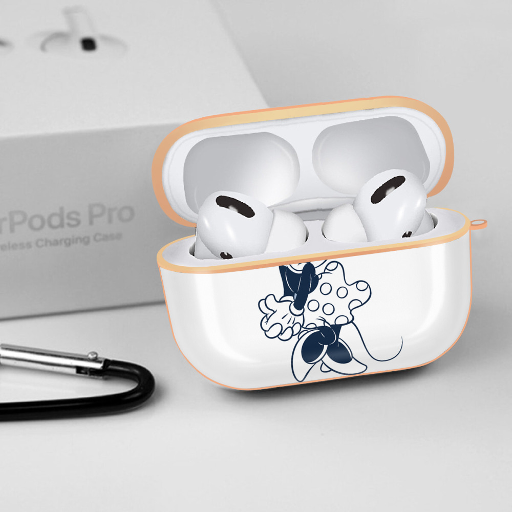 ミッキーマウス Mickey Mouse 【AirPods Pro用】ハードシェル保護ケース｜耐衝撃・防指紋・カラビナ付き商品仕様
