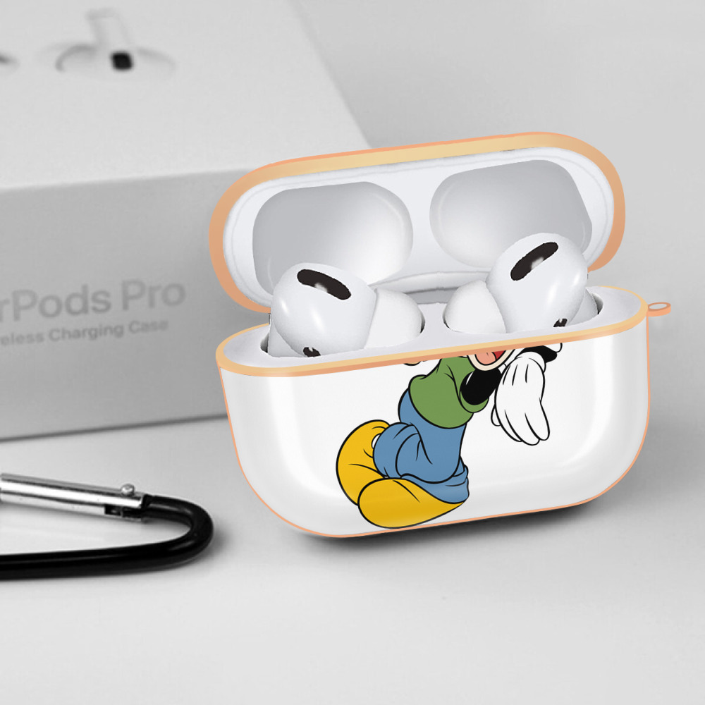 ミッキーマウス Mickey Mouse 【AirPods Pro用】ハードシェル保護ケース｜耐衝撃・防指紋・カラビナ付き商品仕様