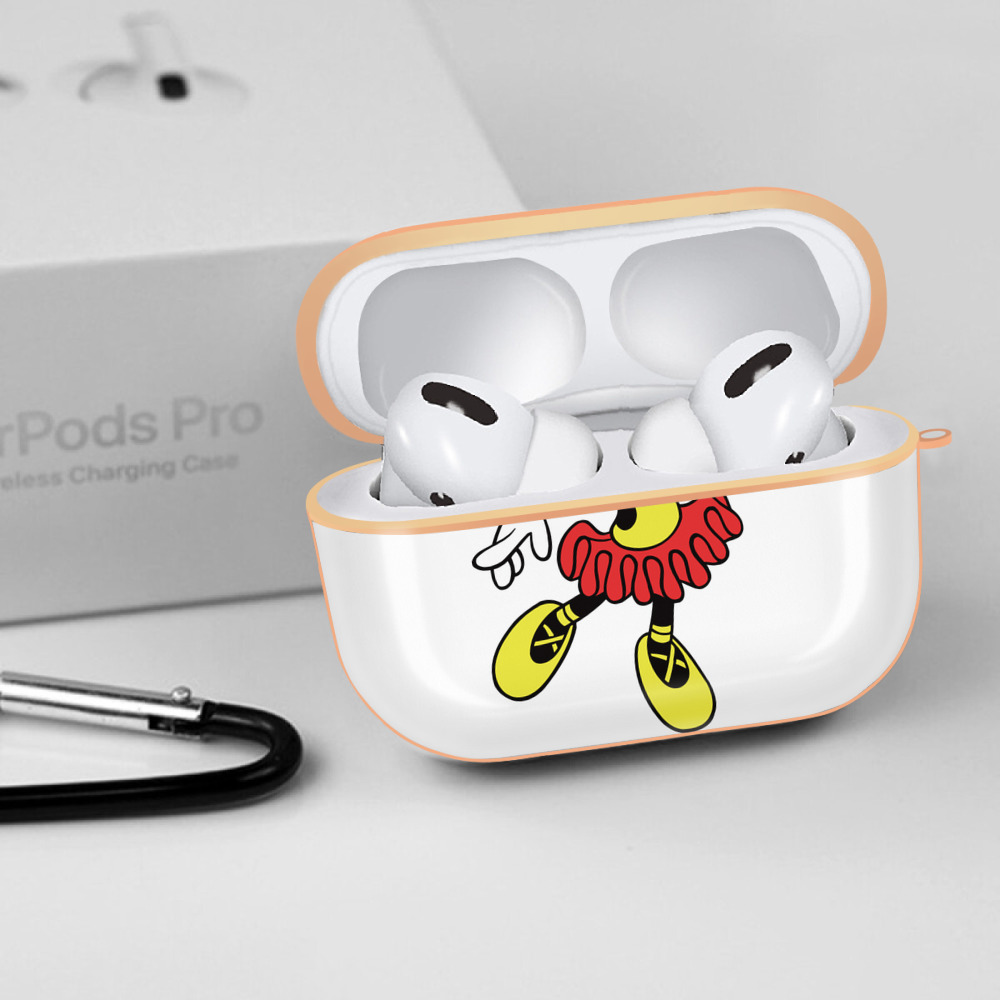 ミッキーマウス Mickey Mouse 【AirPods Pro用】ハードシェル保護ケース｜耐衝撃・防指紋・カラビナ付き商品仕様