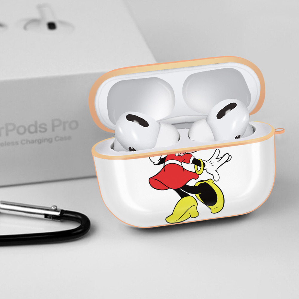 ミッキーマウス Mickey Mouse 【AirPods Pro用】ハードシェル保護ケース｜耐衝撃・防指紋・カラビナ付き商品仕様
