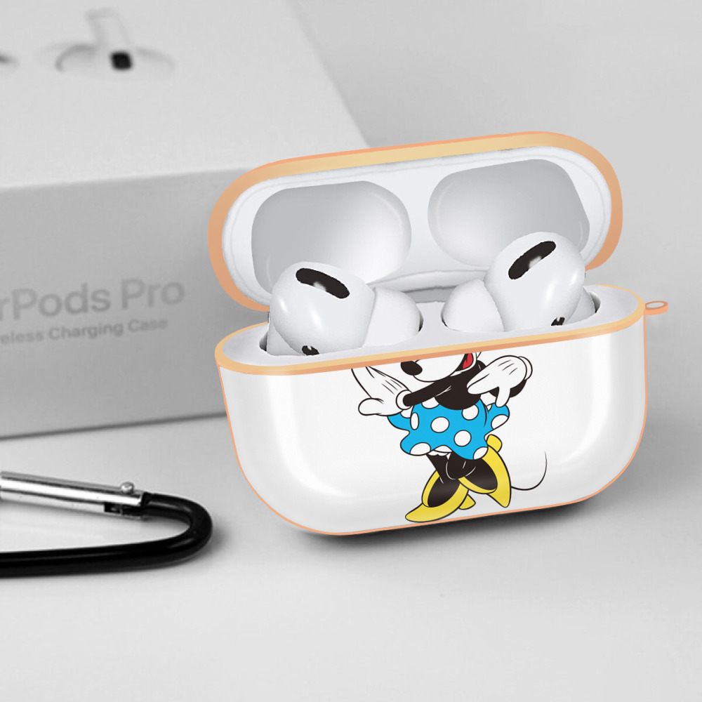 ミッキーマウス Mickey Mouse 【AirPods Pro用】ハードシェル保護ケース｜耐衝撃・防指紋・カラビナ付き商品仕様